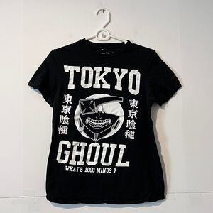 Tokyo Ghoul Mens Anime T-Shirt Size M (38/40) Black Big Graphic Print Tee
